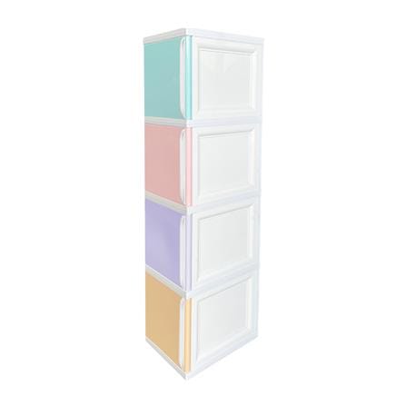 ตู้บานเปิด 4 ชั้น STACKO TOWERBOX VID 34X50X160 ซม. PASTEL_1