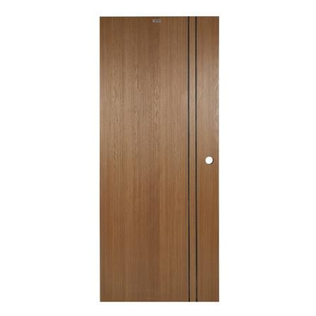 ประตูภายใน UPVC PARAZZO PUN02 80X200 ซม. สีช็อกโกแลต เจาะลูกบิด