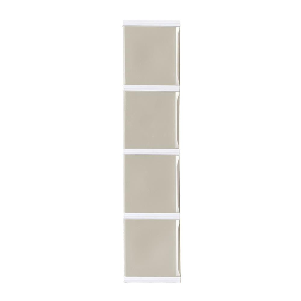 ตู้บานเปิด 4 ชั้น STACKO TOWERBOX VID 34X50X160 ซม. สีเทา