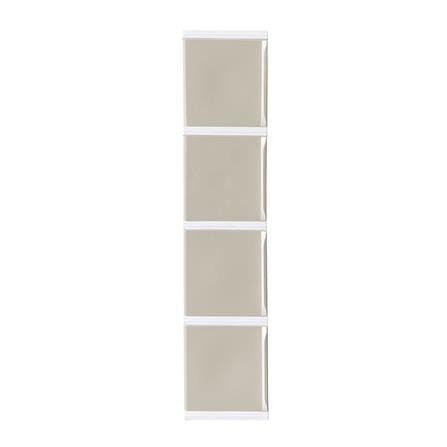 ตู้บานเปิด 4 ชั้น STACKO TOWERBOX VID 34X50X160 ซม. สีเทา_0