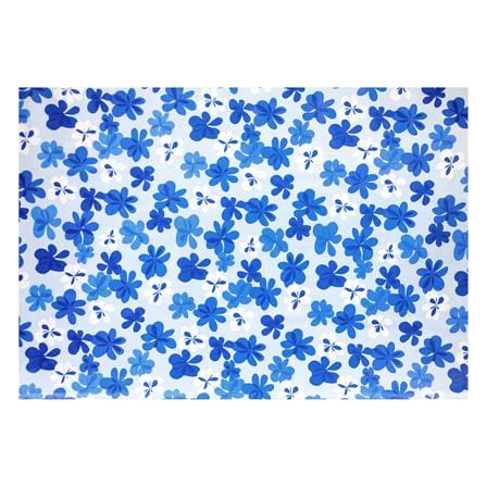 ผ้าปูโต๊ะ PVC SRITHAI 135 ซม. BLUE FLOWER /ม._1
