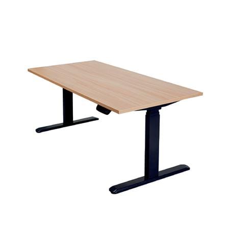 โต๊ะปรับระดับไฟฟ้า WORKSCAPE WDH-00009 120 ซม. สีคาปูชิโน่/ดำ_2