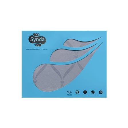 ชุดผ้าปูที่นอน 6 ฟุต 3 ชิ้น SYNDA VASTNESSA สี LIGHT GREY_3