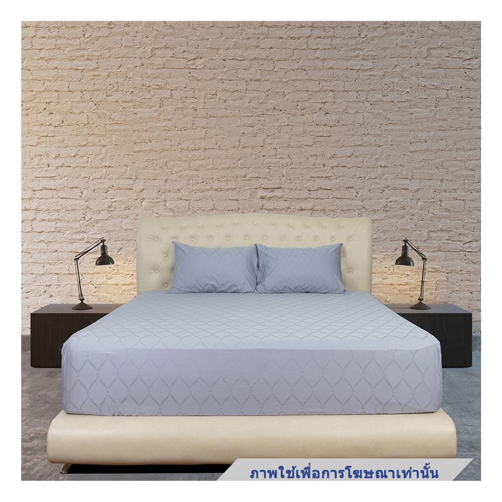 ชุดผ้าปูที่นอน 3.5 ฟุต 2 ชิ้น SYNDA VASTNESSA สี LIGHT GREY