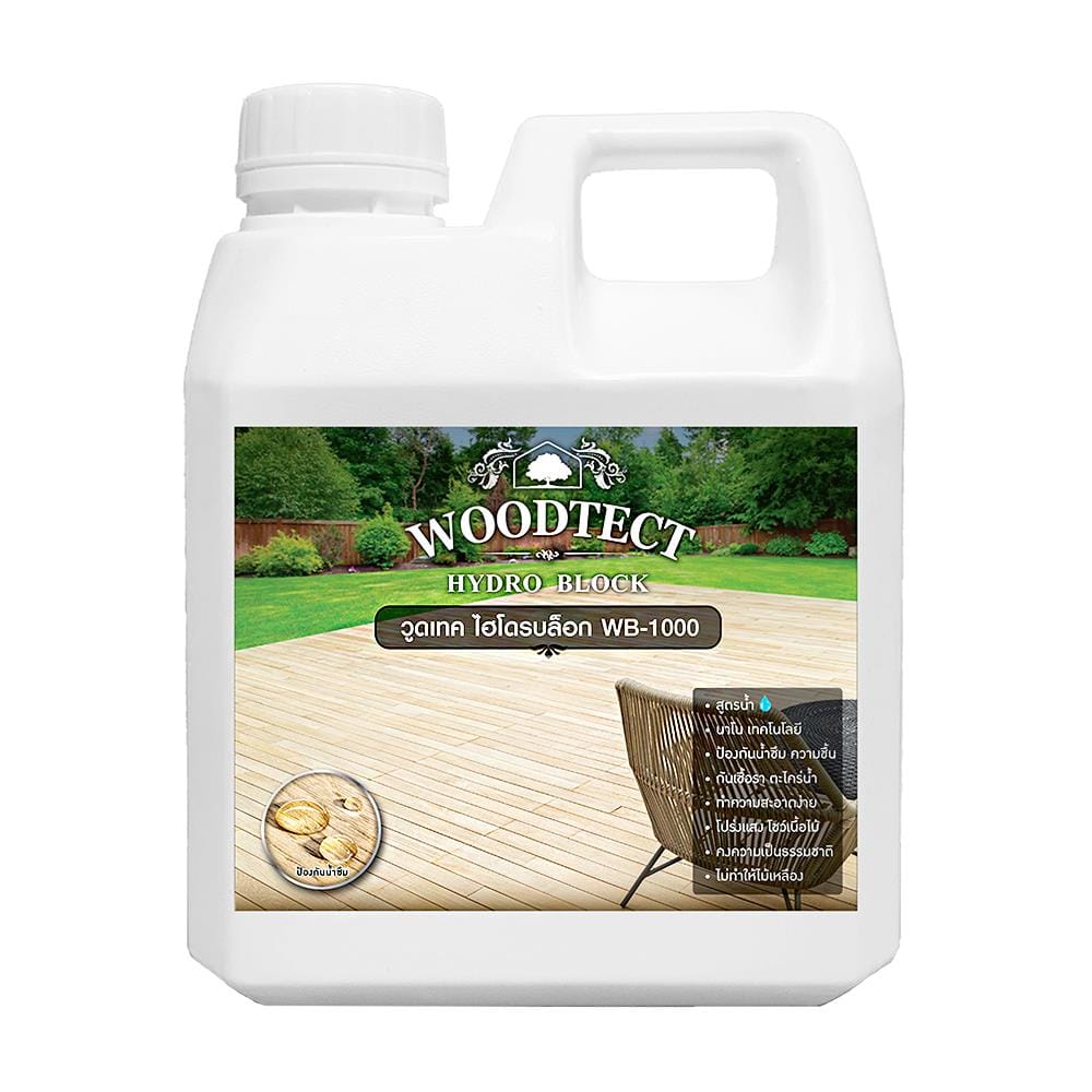 น้ำยากำจัดเชื้อราและตะไคร่น้ำ WOODTECT HYDRO BLOCK WB-1000 0.8 ลิตร