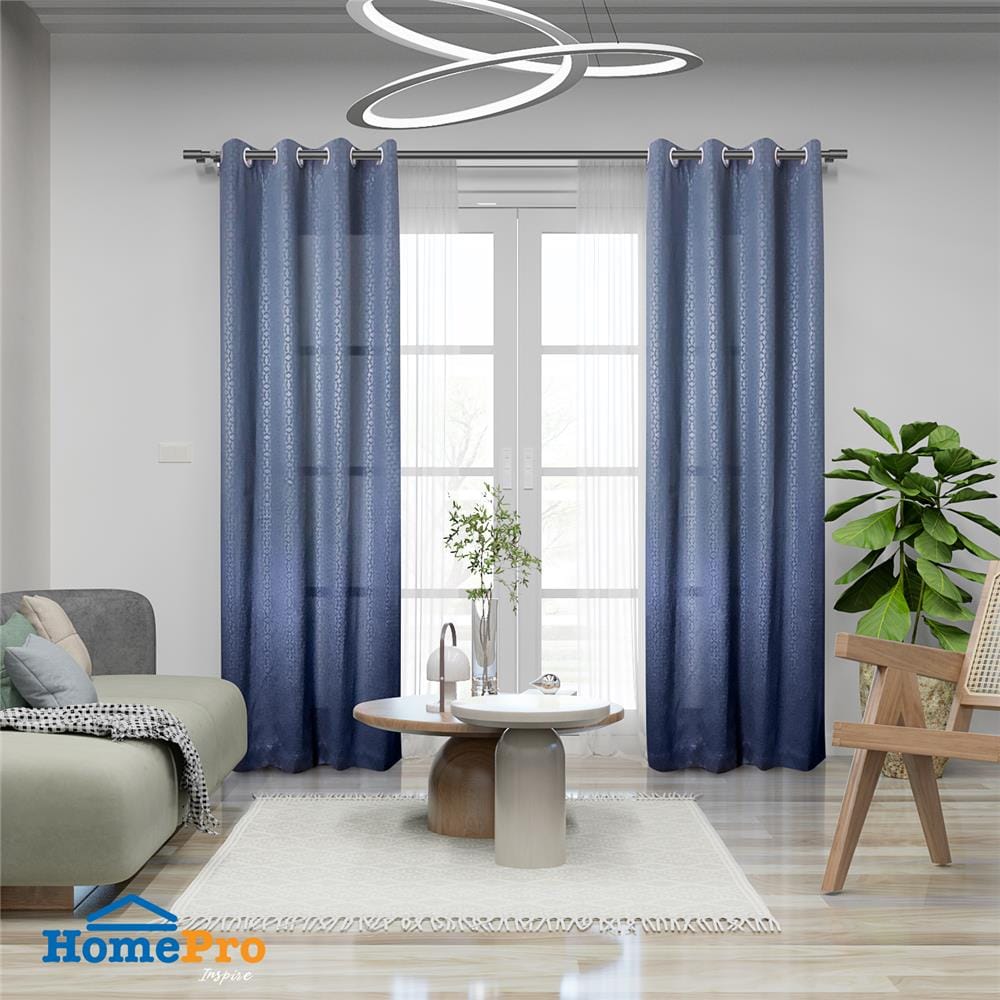 ผ้าม่าน EYELET HOME LIVING STYLE KOLL UV 130X220 ซม. สีเทา