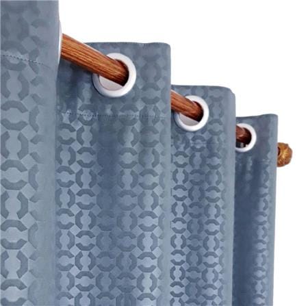 ผ้าม่าน EYELET HOME LIVING STYLE KOLL UV 130X220 ซม. สีเทา_2