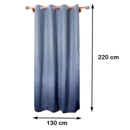 ผ้าม่าน EYELET HOME LIVING STYLE KOLL UV 130X220 ซม. สีเทา_6