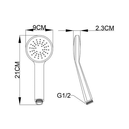 ชุดฝักบัวสายอ่อน DONMARK GL-4243 สีโครม_4