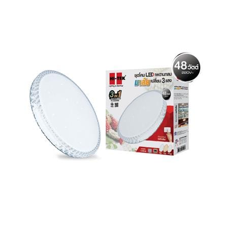 ไฟเพดาน LED HI-TEK HFIL348DCW 15.5 นิ้ว 48 วัตต์ DAYLIGHT/COOL WHITE/WARM WHITE สีขาว_2