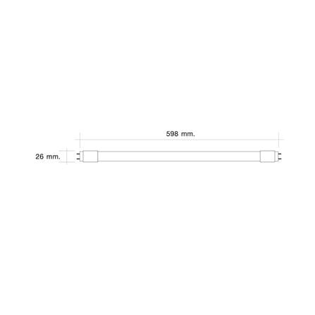 หลอด LED สั้น HI-TEK T8 INSECT DE 9 วัตต์ DAYLIGHT/YELLOW G13_4