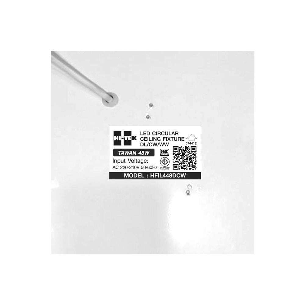 ไฟเพดาน LED HI-TEK HFIL448DCW 15.5 นิ้ว 48 DAYLIGHT/COOL WHITE/WARM WHITE สีขาว