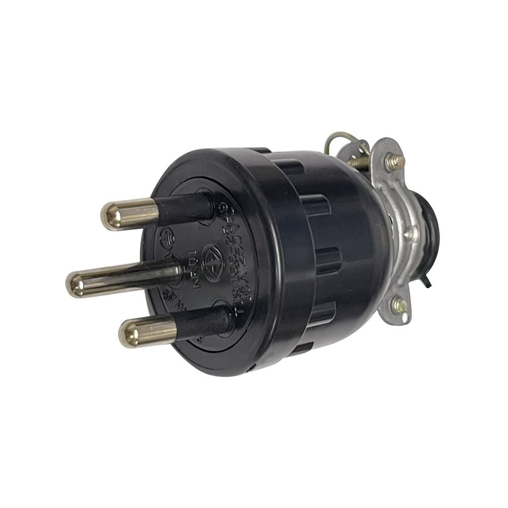 ปลั๊กยางตัวผู้ 3 ขากลม (มอก.) SOKAWA S-312