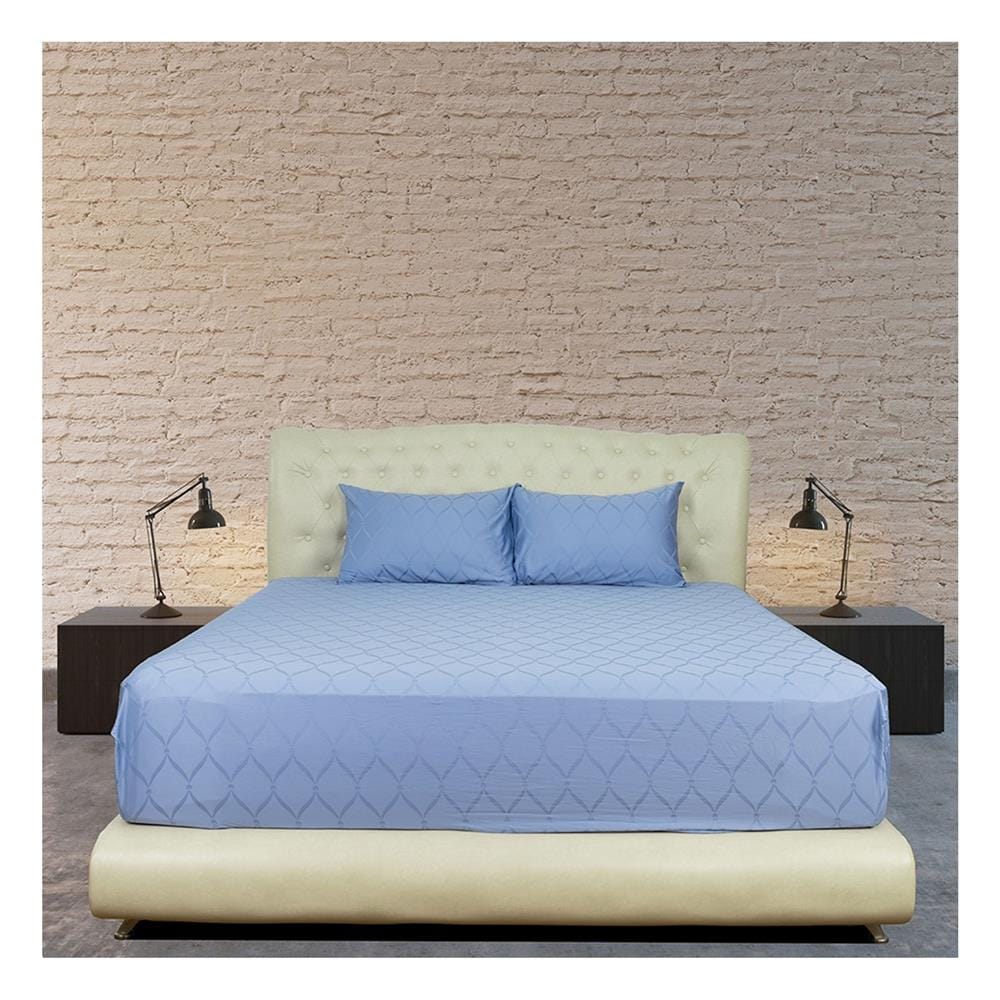 ชุดผ้าปูที่นอน 6 ฟุต 3 ชิ้น SYNDA VASTNESSA สี BLUE