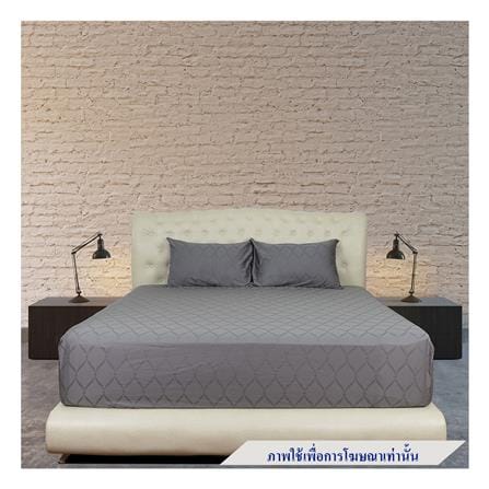 ชุดผ้าปูที่นอน 3.5 ฟุต 2 ชิ้น SYNDA VASTNESSA สี GREY