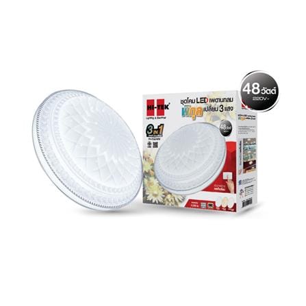 ไฟเพดาน LED HI-TEK HFIL148DCW 15.5 นิ้ว 48 วัตต์ DAYLIGHT/COOL WHITE/WARM WHITE สีขาว_2