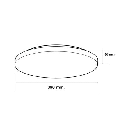 ไฟเพดาน LED HI-TEK HFIL148DCW 15.5 นิ้ว 48 วัตต์ DAYLIGHT/COOL WHITE/WARM WHITE สีขาว_5