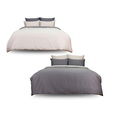 ปลอกผ้านวม SYNDA VASTNESSA 70x90 นิ้ว สี MIST GREY/BEIGE_4