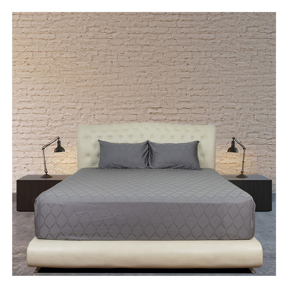ชุดผ้าปูที่นอน 5 ฟุต 3 ชิ้น SYNDA VASTNESSA สี GREY