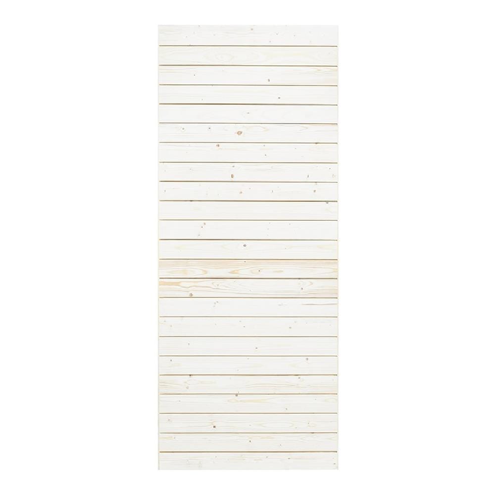 ประตูไม้เฮมล็อกเฟอร์ ไม่เจาะลูกบิด D2D ECO PINE 801 80x200 ซม. สีธรรมชาติ