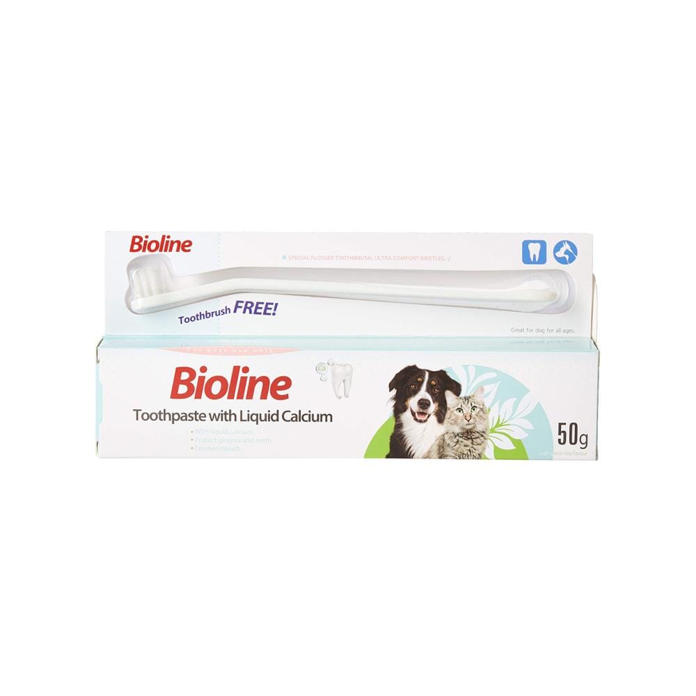 ยาสีฟันสำหรับสัตว์เลี้ยง BIOLINE LIQUID CALCIUM 50 ก.