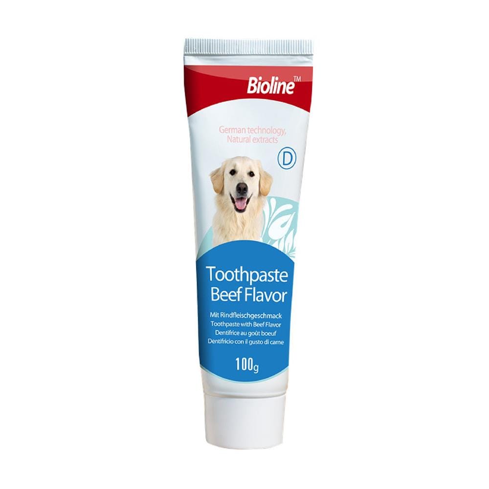 ยาสีฟันสำหรับสัตว์เลี้ยง BIOLINE BEEF 100 ก.