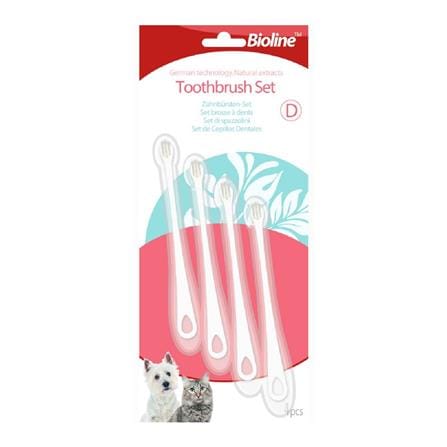 แปรงสีฟันหัวเล็กพิเศษ BIOLINE MINI BRUSH แพ็ก 4 ชิ้น