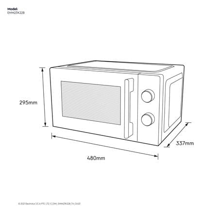 ไมโครเวฟระบบอุ่น ELECTROLUX EMM23K22B 23 ลิตร_9