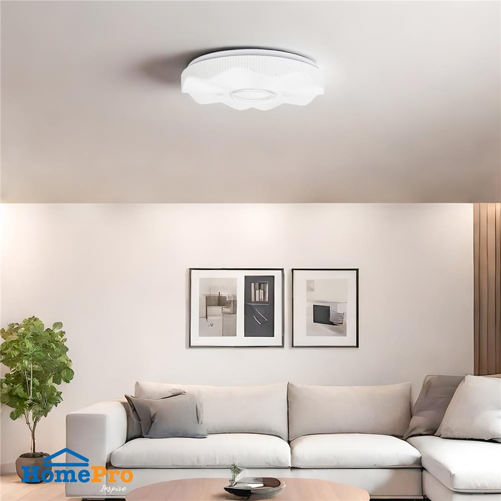 ไฟเพดาน LED CARINI R1038-L1 19 นิ้ว 55 วัตต์ DAYLIGHT/COOL WHITE/WARM WHITE สีขาว
