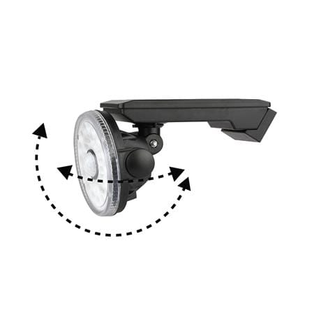 ไฟผนังภายนอก SOLAR SHINING S-WLL10B-SL 5.5 วัตต์ DAYLIGHT สีดำ_2