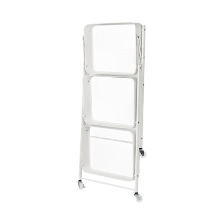 ชั้นวางของพับได้ 3 ชั้น มีล้อ STACKO HAZEL 45x30x77 ซม. สีขาว_3