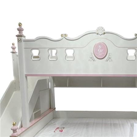 เตียง 2 ชั้น 4 ฟุต DREAM CAR KID QUEEN SLIDER 1007-4 สีชมพู/ขาว_2