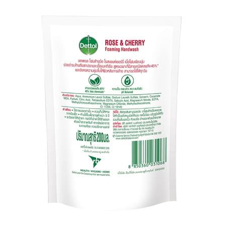 รีฟิลโฟมล้างมือ DETTOL 200 มล. ROSE & CHERRY_1