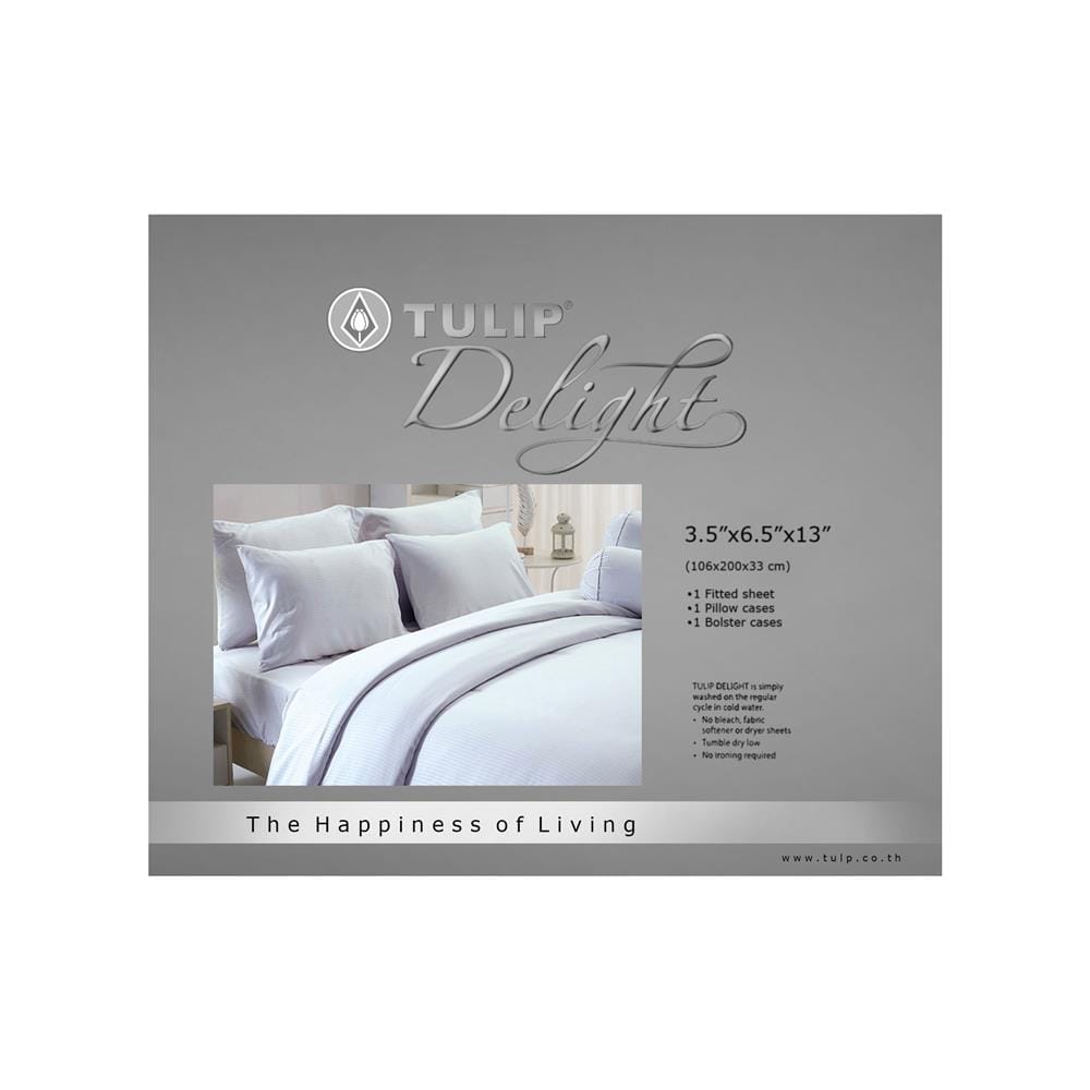 ชุดผ้าปูที่นอน 3.5 ฟุต 3 ชิ้น TULIP DELIGHT 60058-DL550