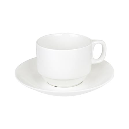 ชุดถ้วยกาแฟ PORCELAIN 220 มล. KECH SNOW STACK