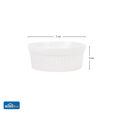 ถ้วยอบ PORCELAIN 3 นิ้ว KECH SNOW CUP CAKE FLAT_4