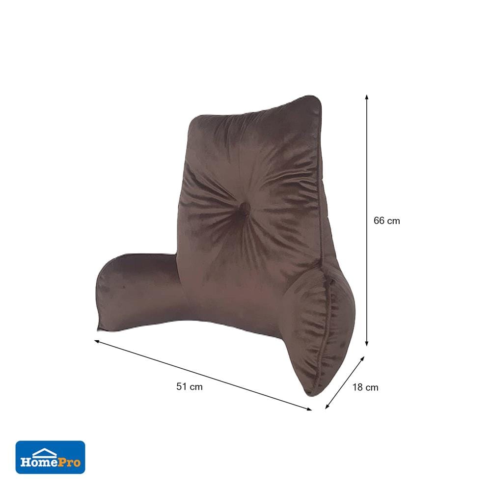 เบาะรองหลัง HOME LIVING STYLE BROWN 20x26 นิ้ว สีน้ำตาล
