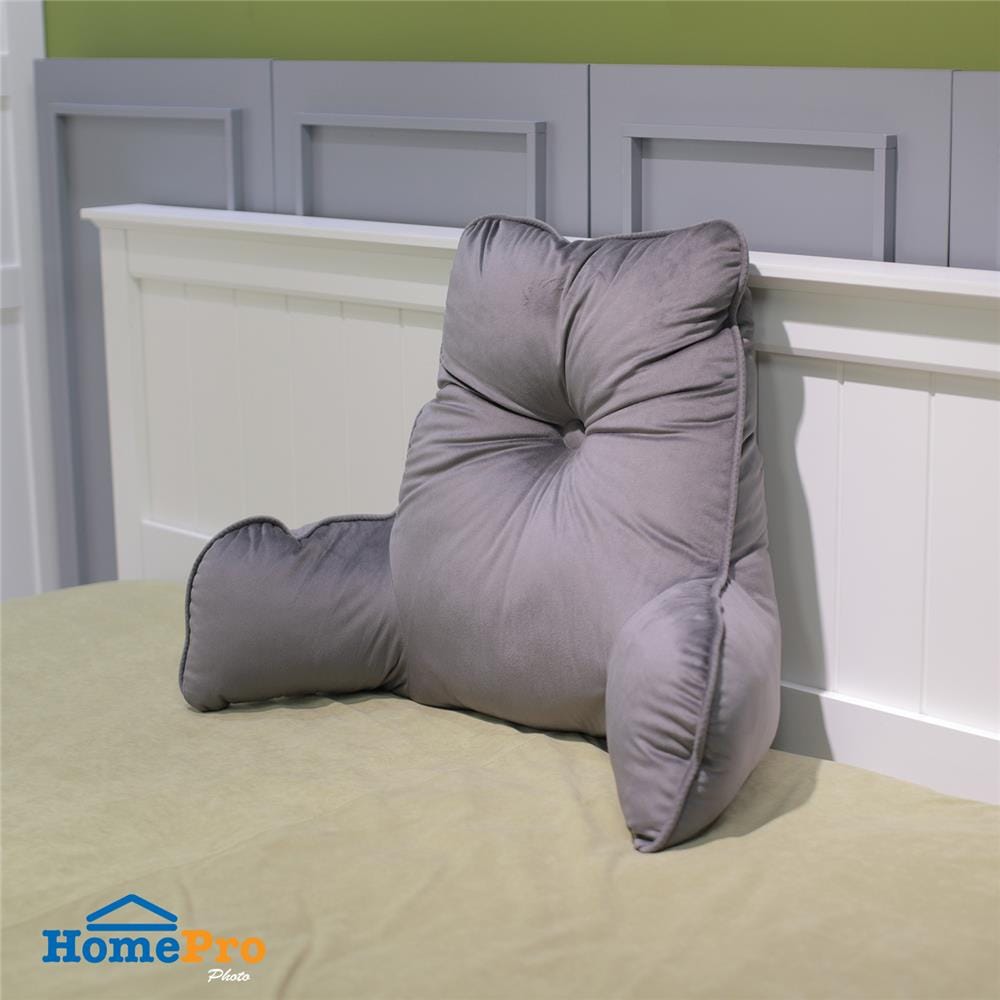 เบาะรองหลัง HOME LIVING STYLE MIAOW 20X26 นิ้ว สีเทา