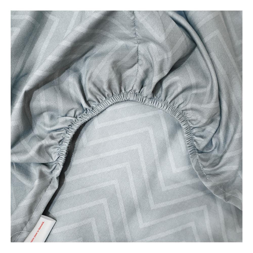ชุดผ้าปูที่นอน 5 ฟุต 5 ชิ้น SLUMBERLAND ANFIELD สี GRAY/BLUE