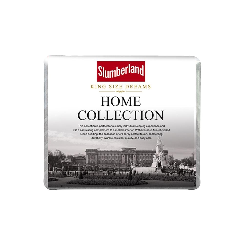 ชุดผ้าปูที่นอน 5 ฟุต 5 ชิ้น SLUMBERLAND ANFIELD สี GRAY/BLUE