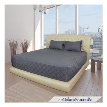 ชุดผ้าปูที่นอน 3.5 ฟุต 2 ชิ้น SYNDA PATIOLA สี GREY