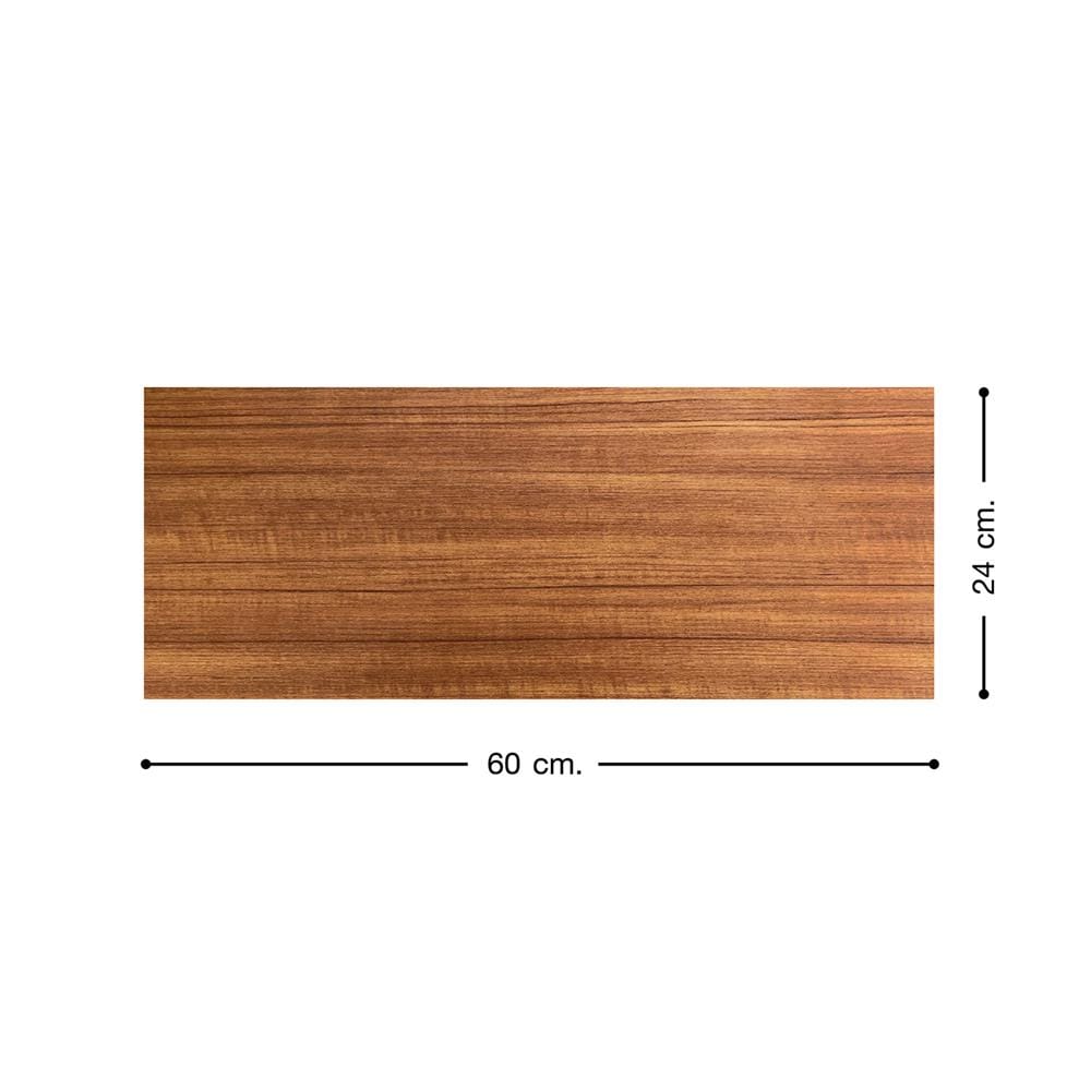 แผ่นชั้นไม้เมลามีน STACKO 60x24x1.6 ซม. ASIAN TEAK