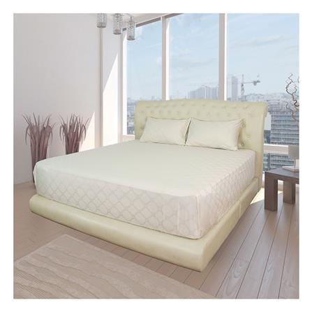 ชุดผ้าปูที่นอน 6 ฟุต 3 ชิ้น SYNDA PATIOLA สี CREAM_0