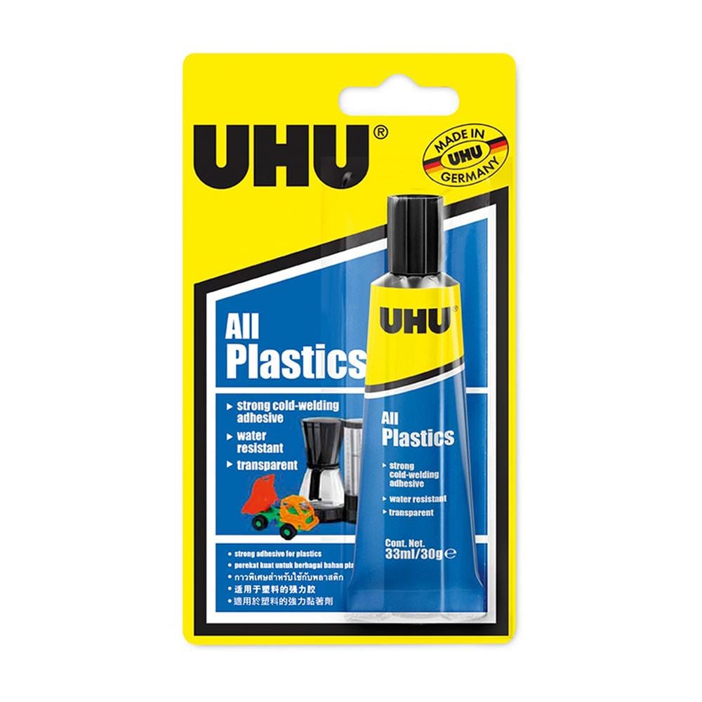 กาวติดพลาสติก UHU 33 มล. สีใส