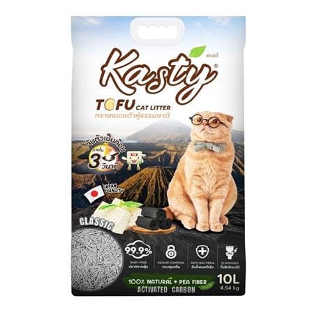 ทรายแมวเต้าหู้ KASTY TOFU CAT LITTER CLASSIC 10 ลิตร_0