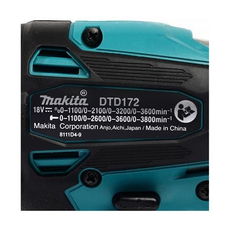 สว่านไร้สาย (เฉพาะตัวเครื่อง) MAKITA M011-DTD172Z 18 โวลต์_4