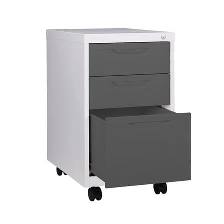 ตู้ลิ้นชักเหล็ก 3 ลิ้นชัก KIOSK BS-503 G1 สีขาว/เทา_1