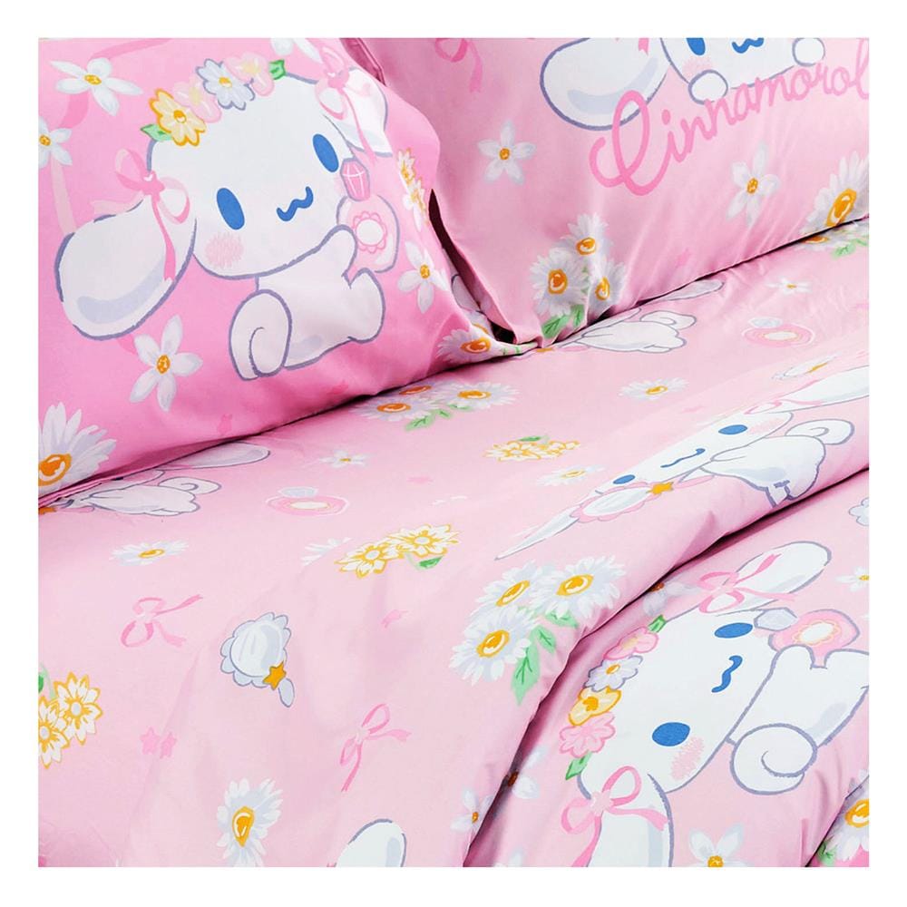 ชุดผ้าปูที่นอน 5 ฟุต 5 ชิ้น FOUNTAIN CINNAMOROLL 70107-FTC123