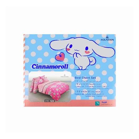ชุดผ้าปูที่นอน 5 ฟุต 5 ชิ้น FOUNTAIN CINNAMOROLL 70107-FTC123_3