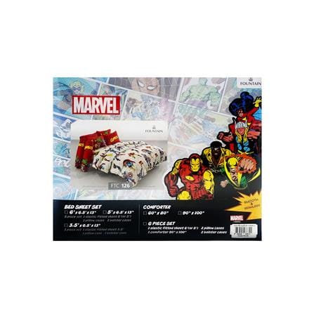 ชุดผ้าปูที่นอน 6 ฟุต 5 ชิ้น FOUNTAIN AVENGERS 70106-FTC126_3